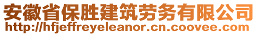 安徽省保勝建筑勞務有限公司