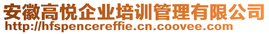 安徽高悅企業(yè)培訓管理有限公司