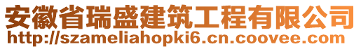 安徽省瑞盛建筑工程有限公司