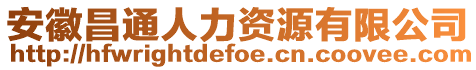 安徽昌通人力資源有限公司