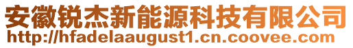 安徽銳杰新能源科技有限公司