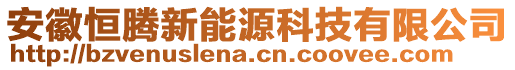 安徽恒騰新能源科技有限公司