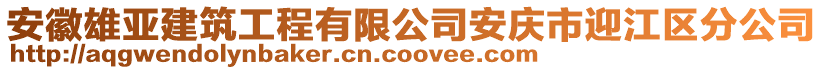 安徽雄亞建筑工程有限公司安慶市迎江區(qū)分公司