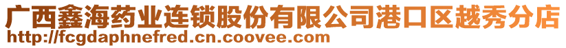 廣西鑫海藥業(yè)連鎖股份有限公司港口區(qū)越秀分店