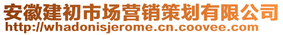 安徽建初市場(chǎng)營(yíng)銷(xiāo)策劃有限公司