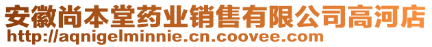 安徽尚本堂藥業(yè)銷(xiāo)售有限公司高河店