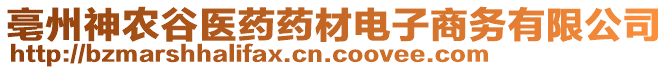 亳州神農(nóng)谷醫(yī)藥藥材電子商務(wù)有限公司