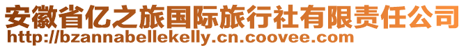 安徽省億之旅國際旅行社有限責任公司