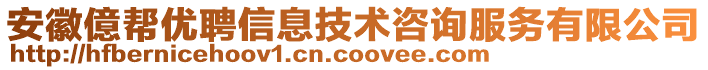 安徽億幫優(yōu)聘信息技術(shù)咨詢服務(wù)有限公司