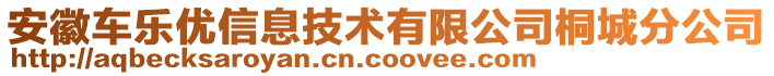 安徽車樂優(yōu)信息技術(shù)有限公司桐城分公司