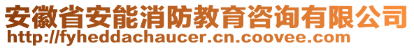 安徽省安能消防教育咨詢有限公司