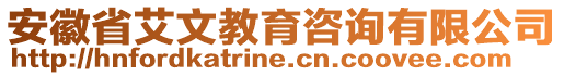 安徽省艾文教育咨詢有限公司