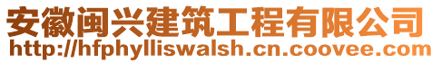 安徽閩興建筑工程有限公司