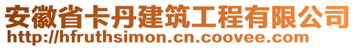 安徽省卡丹建筑工程有限公司