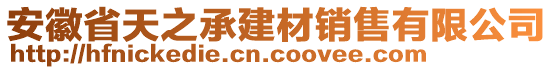 安徽省天之承建材銷售有限公司