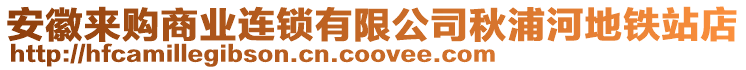 安徽來購商業(yè)連鎖有限公司秋浦河地鐵站店