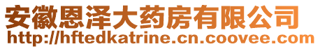 安徽恩澤大藥房有限公司