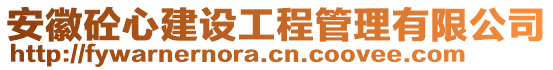 安徽砼心建設(shè)工程管理有限公司