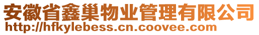 安徽省鑫巢物業(yè)管理有限公司