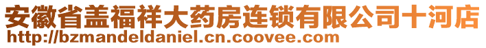 安徽省蓋福祥大藥房連鎖有限公司十河店