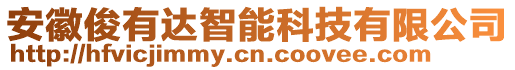 安徽俊有達(dá)智能科技有限公司