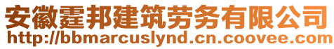 安徽霆邦建筑勞務(wù)有限公司