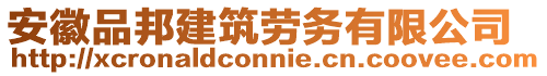 安徽品邦建筑勞務(wù)有限公司