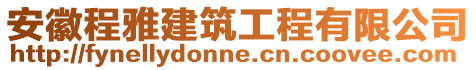 安徽程雅建筑工程有限公司