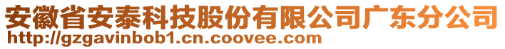 安徽省安泰科技股份有限公司廣東分公司