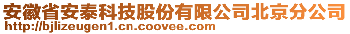 安徽省安泰科技股份有限公司北京分公司