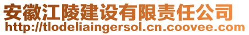 安徽江陵建設(shè)有限責(zé)任公司