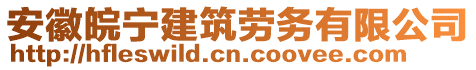 安徽皖寧建筑勞務(wù)有限公司