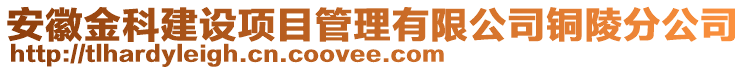 安徽金科建設(shè)項目管理有限公司銅陵分公司