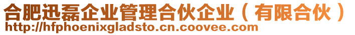 合肥迅磊企業(yè)管理合伙企業(yè)（有限合伙）