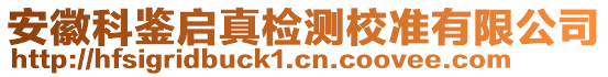 安徽科鑒啟真檢測(cè)校準(zhǔn)有限公司