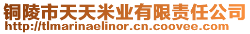 銅陵市天天米業(yè)有限責(zé)任公司