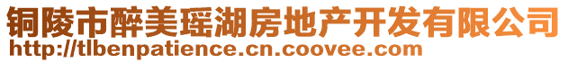 銅陵市醉美瑤湖房地產(chǎn)開(kāi)發(fā)有限公司