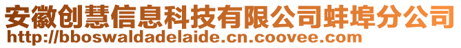 安徽創(chuàng)慧信息科技有限公司蚌埠分公司