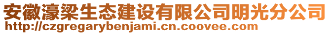 安徽濠梁生態(tài)建設(shè)有限公司明光分公司