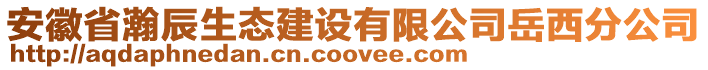 安徽省瀚辰生態(tài)建設(shè)有限公司岳西分公司