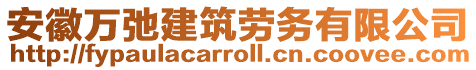 安徽萬弛建筑勞務有限公司