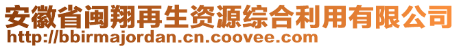 安徽省閩翔再生資源綜合利用有限公司