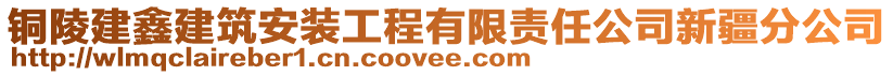 銅陵建鑫建筑安裝工程有限責(zé)任公司新疆分公司