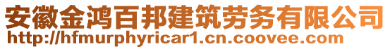 安徽金鴻百邦建筑勞務(wù)有限公司