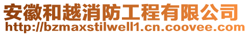 安徽和越消防工程有限公司