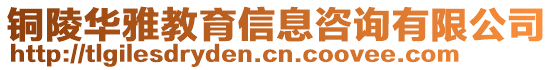 銅陵華雅教育信息咨詢有限公司