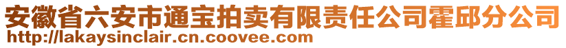 安徽省六安市通寶拍賣有限責任公司霍邱分公司