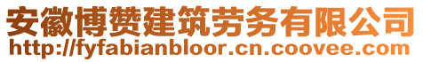 安徽博贊建筑勞務有限公司