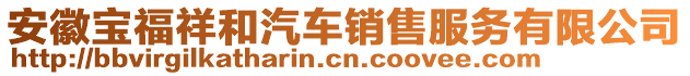 安徽寶福祥和汽車銷售服務有限公司