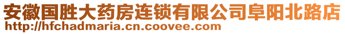 安徽國勝大藥房連鎖有限公司阜陽北路店